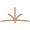 Ekena Millwork Davenport Timber Gable Bracket, Western Red Cedar, 84"W x 42"H x 1 1/2"D x 3 1/2"F, 12/12 Pitch GBW084X42X0204DAV00SWR - alternate 1